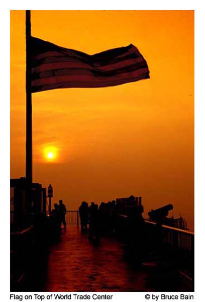 Flag ontop wtc
