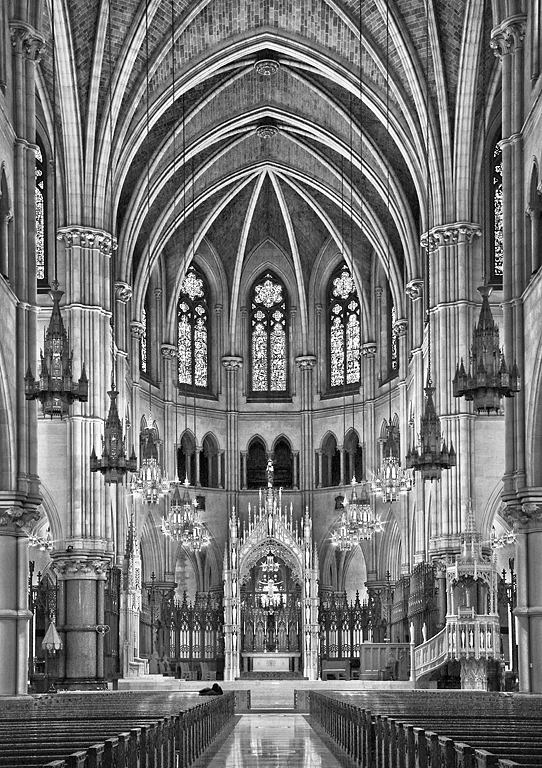 2014 Print - Peter O'Malley - Newark Basilica Interior