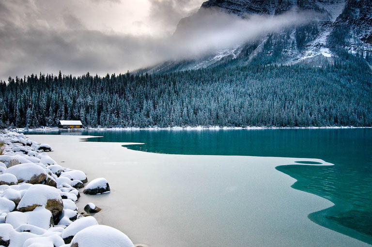 November 2009 Print - Jia Han Dong - Lake louise Boat House