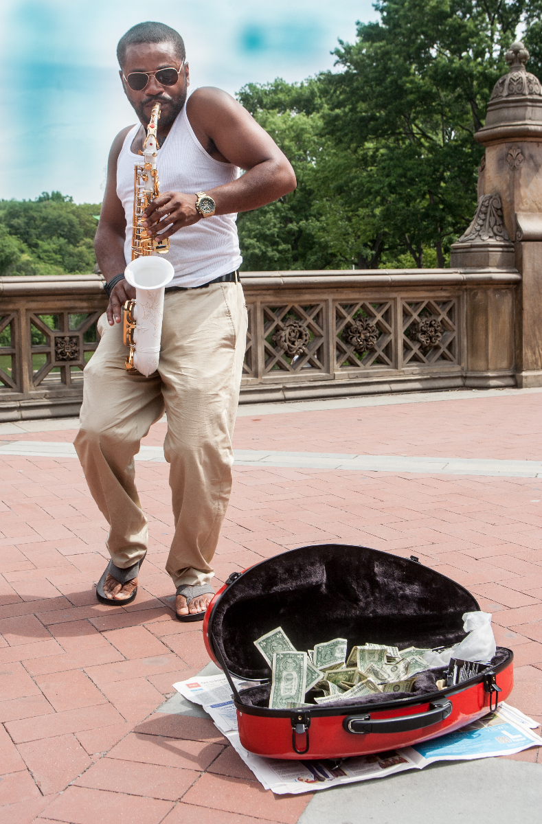 Paid for Sax at Bethesda Circle